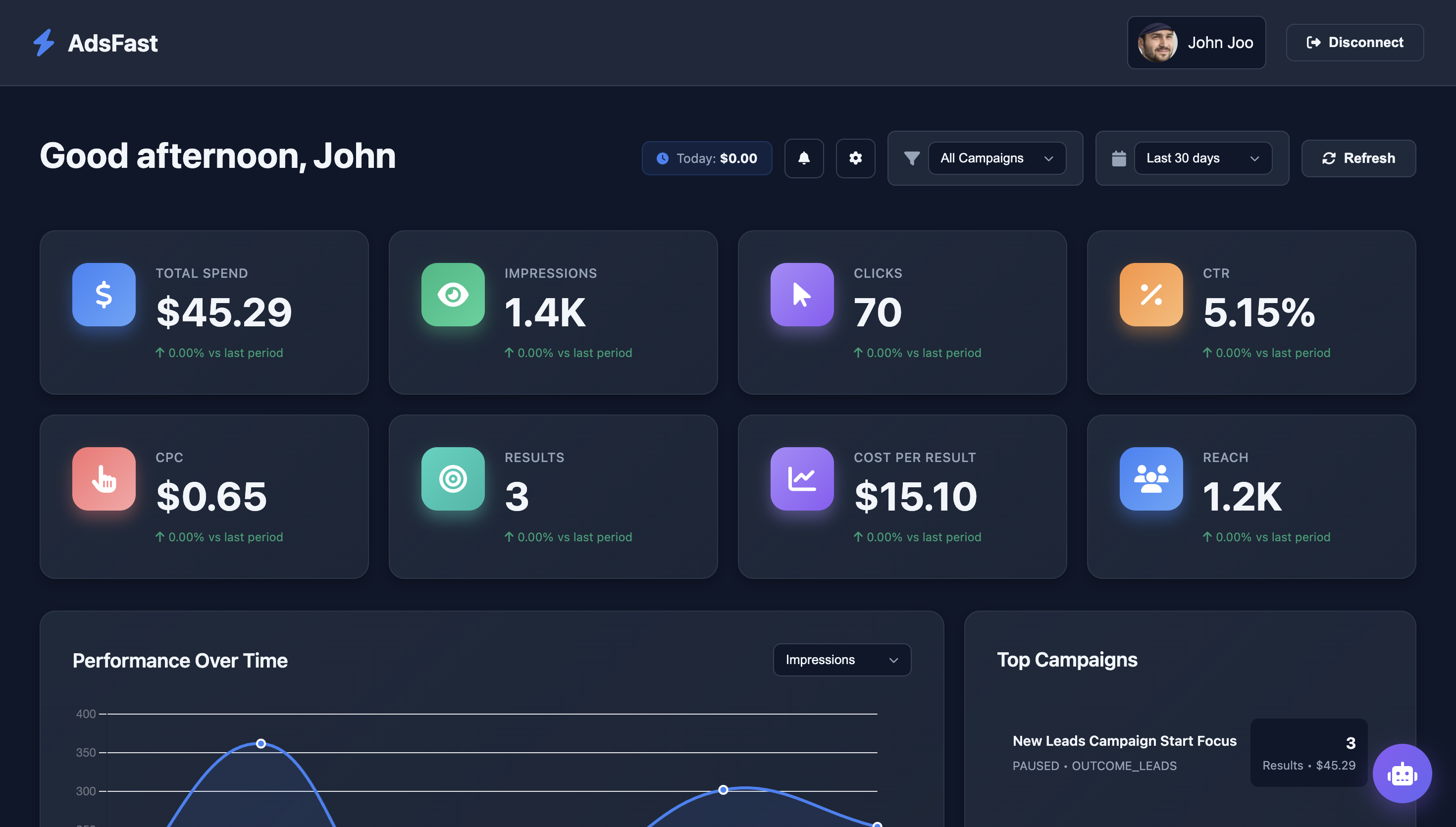 AdsFast Dashboard